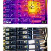 Knoxville Engineered Home Inspections Infrared image showing heat